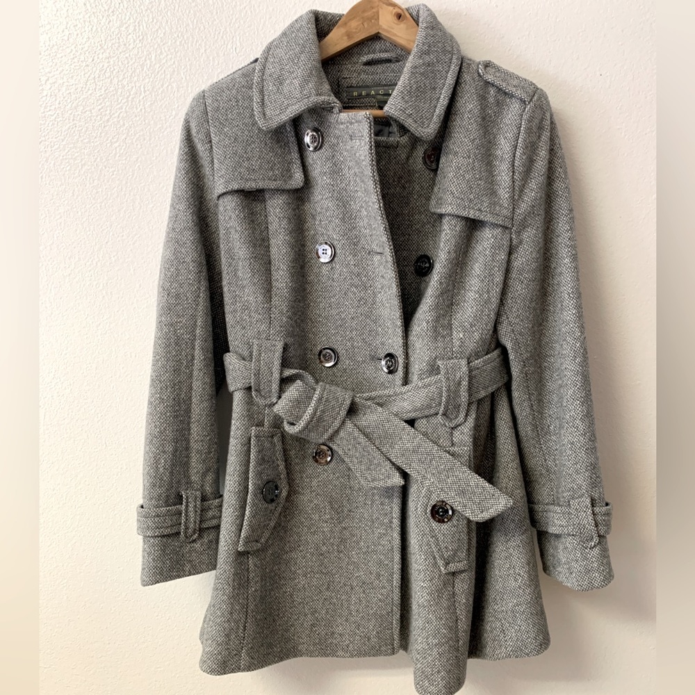 Gray pea coat
